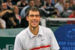 Tenista Jerzy Janowicz na turnaji Masters v Paříži