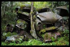 Foto: Pohled do švédského vrakoviště