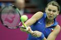 Česká tenistka Lucie Šafářová ve finále Fed Cupu 2011 proti Rusku.