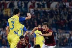 Boriello z AS Řím slaví branku, kterou vstřelil v Serii A Chievu