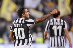Tevez slaví gól Juventusu