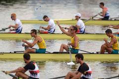 Česká čtyřveslice bez kormidelníka si jede v rozplavbě pro čtvrté místo proti Německu, Austrálii a Velké Británii na OH 2012 v Londýně.