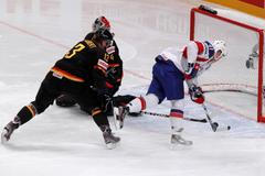 Thoresen dává první gól v zápase Norsko - Německo