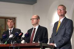 Sobotka, Babiš a Bělobrádek