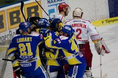 Hokej, Zlín - Třinec: radost Zlína