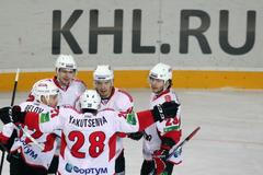 KHL, Lev Praha - Čeljabinsk: Jan Bulis, Maxim Jakucenja, Vjačeslav Bělov, Stanislav Christov