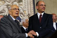 Itálie - premiér - prezident - Napolitano - Letta