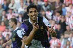 Luis Suárez se raduje z gólu