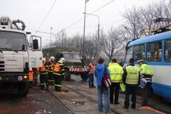 V Ostravě narazila Tatra do tramvaje