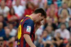 Zraněný útočník Barcelony Lionel Messi