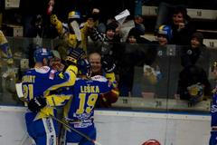 Hokej, Zlín - Třinec: Petr Leška, gól na 2:1