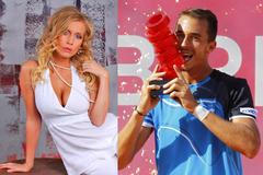 Tenista Lukáš Rosol a jeho přítelkyně Michaela Ochotská