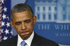 Americký prezident Barack Obama na tiskové konferenci