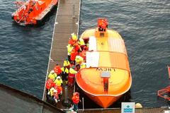 Hořící norský trajekt