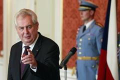 Miloš Zeman poté, co jmenoval premiérem Rusnoka