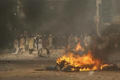 Bangladéš - Dháka - islamisté - protest - výtržnosti