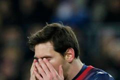 Semifinále Copa del Rey, El Clásico Barcelona vs. Real (smutek Lionela Messiho)