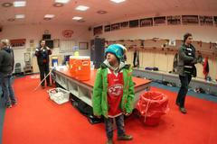 Návštěva kabiny hokejové Slavie