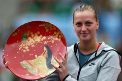 FOTO Změna u Petry Kvitové. Vítězí a cosi má na prstu