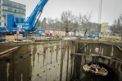 Demontáž razícího štítu