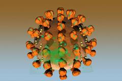 Nová mutace koronaviru, která se objevila ve Velké Británii.