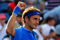 Roger Federer na tenisovém US Open