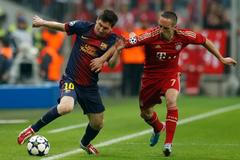 Lionel Messi a Franck Ribéry