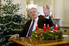 zeman vánoční projev