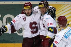 Hokejová extraliga, Slavia - Sparta: Jaroslav Hlinka a Petr Ton