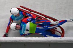 Matěj Kvíčala (vpravo) a Jaromír Kudera, saně