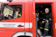 Nácvik požáru krovu Svatovítské katedrály