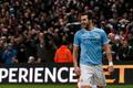 Manchester City's Negredo celebrates after scoring a goal against Liverpool during their English Premier League soccer match in Manchester