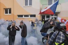 Zásah policie v Českých Budějovicích (6. 7.)