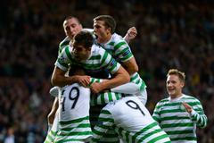 Radost fotbalistů Celtiku Glasgow