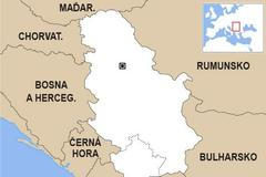 Srbsko - slepá mapa