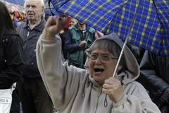 Demonstrace v Duchcově