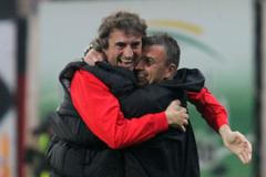 Fotbal, Gambrinus liga, Plzeň - Slavia Praha: Ivo Knoflíček a Michal Petrouš