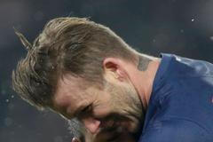 David Beckham při své premiéře za Paris St. Germain