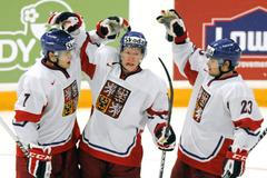 Ondřej Palát, Roman Horák a Dalibor Řezníček na MS juniorů 2011