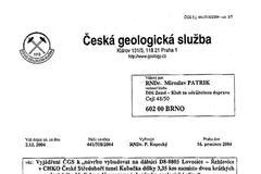 Dokument k D8 - Česká geologická služba