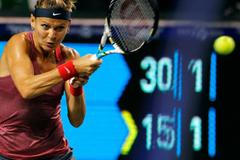 Lucie Šafářová na turnaji v Tokiu