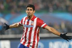 Atletico Madrid (Costa) slaví branku v Lize mistrů