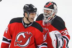 NHL: Ottawa Senators at New Jersey Devils (Jágr a Brodeur)