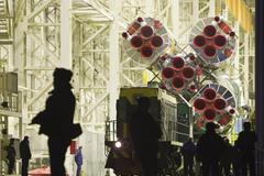 Fotogalerie:Tak se kosmodrom Bajkonur připravuje na start rakety Sojuz TMA-08M