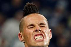 Marek Hamšík v utkání Serie A proti Juventusu