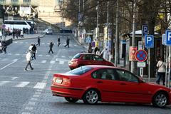 Pěší zóna na Václavském náměstí