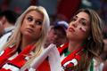 České fanynky při zápase Česko - Rusko