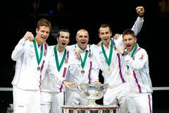 Davis Cup, finále Srbsko-ČR: Tomáš Berdych, Radek Štěpánek, Vladimír Šafařík, Lukáš Rosol a Jan Hájek