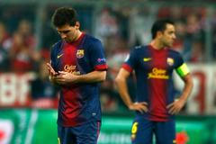 LM, Bayern - Barcelona:Lionel Messi a Xavi Hernandez