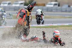 FOTO Pády i emoce. To byl motorkářský svátek v Brně